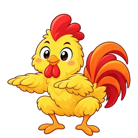 Chick doing a deep squat